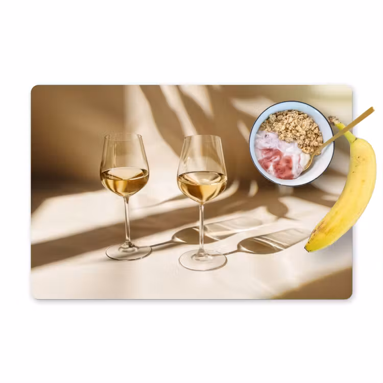 Sets de table - Vin - Verres à vin - Blanc — 1