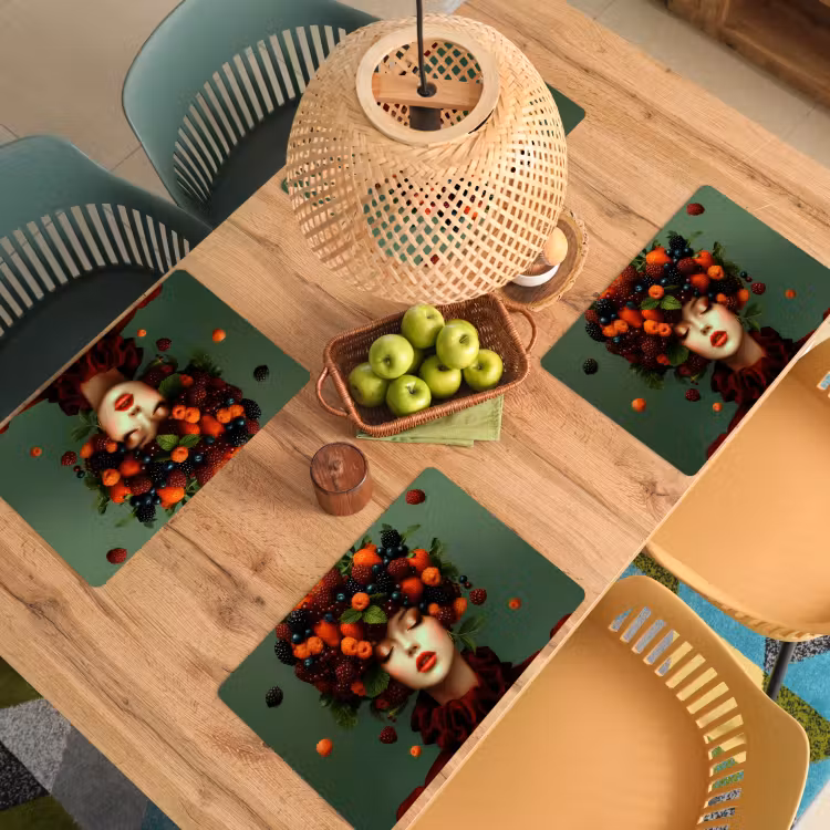Sets de table - Femelle - Fraises - Framboises - Mûres - Baies — 3