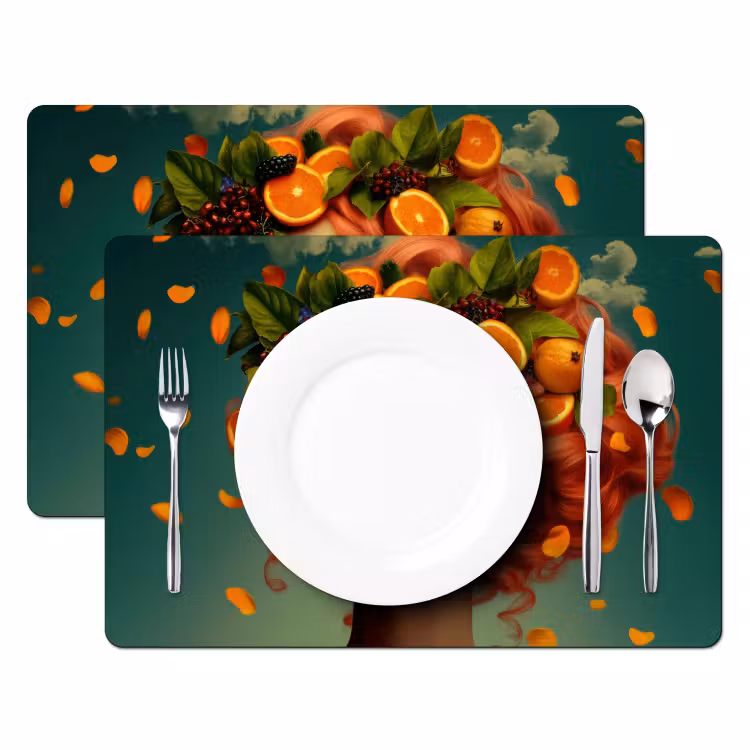 Sets de table - Femelle - Orange - Berry - Orange — 2