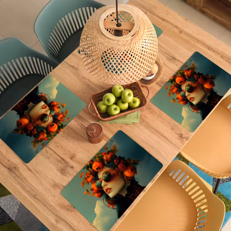 Sets de table - Femme - Grenade - Automne - Lunettes de soleil — 3