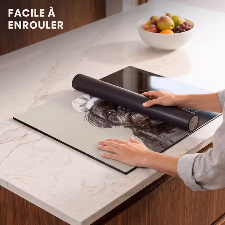 Protection plaque induction - Vêtements de chef - Noir - Chien — 6