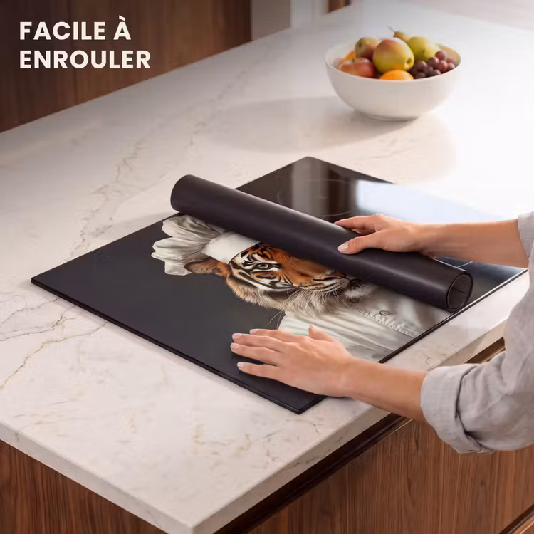 Protection plaque induction - Tiger - Vêtements de chef - Marron — 6