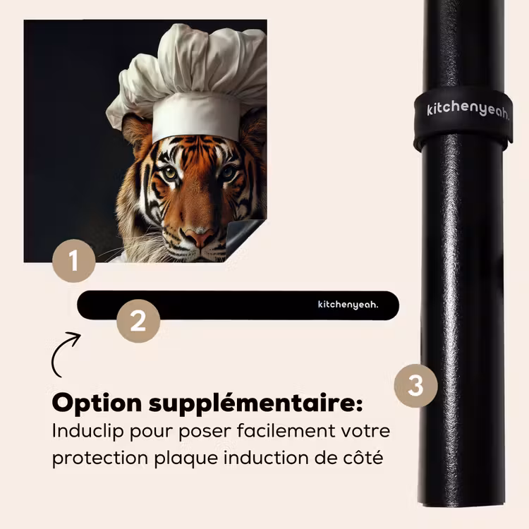 Protection plaque induction - Tiger - Vêtements de chef - Marron — 8
