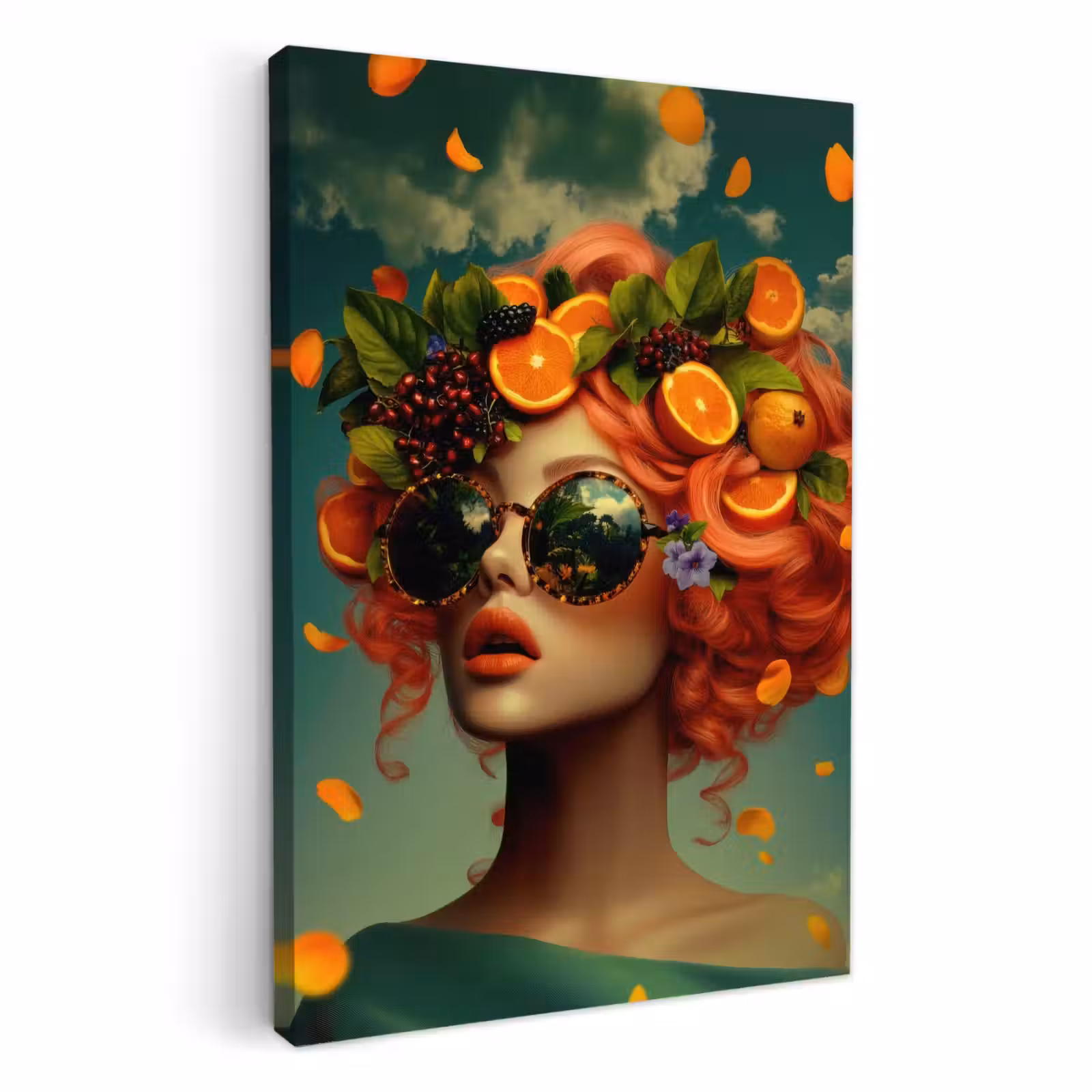 Tableau sur toile - Femelle - Orange - Berry - Orange — 1