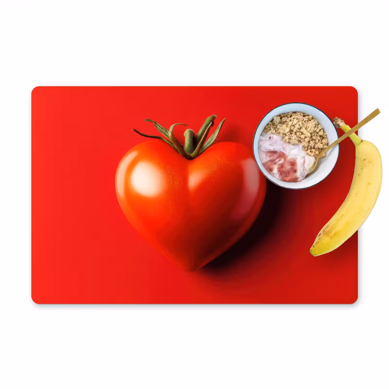 Sets de table en vinyle - Tomate - Rouge - Coeur — 1
