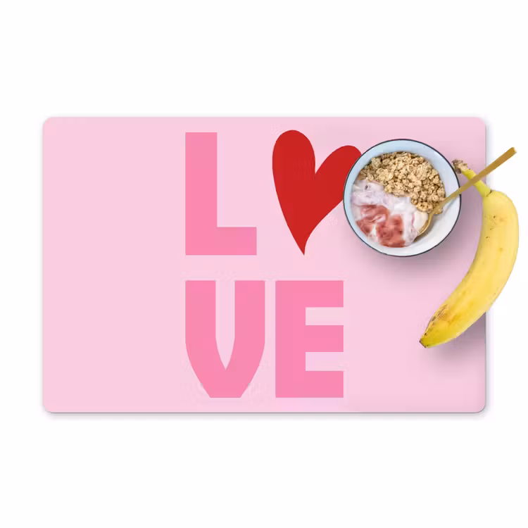 Sets de table - Amour - Rose - Coeur - Valentin — 1