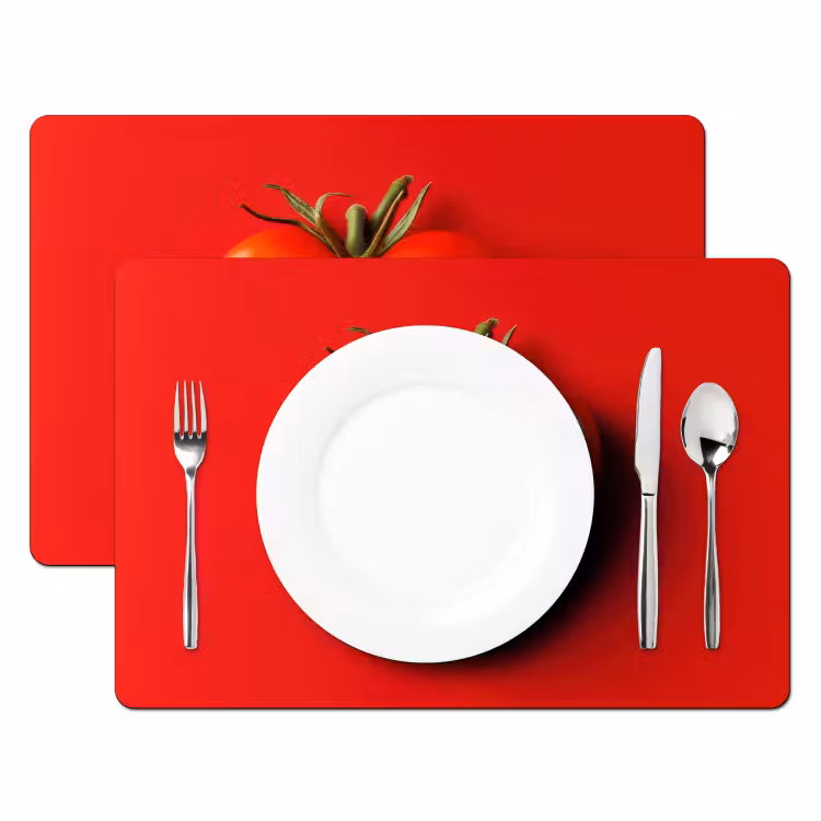 Sets de table en vinyle - Tomate - Rouge - Coeur — 2