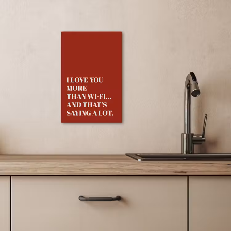 Tableau sur toile - Rouge - Citation - Amour — 3