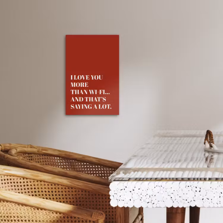 Tableau sur toile - Rouge - Citation - Amour — 4