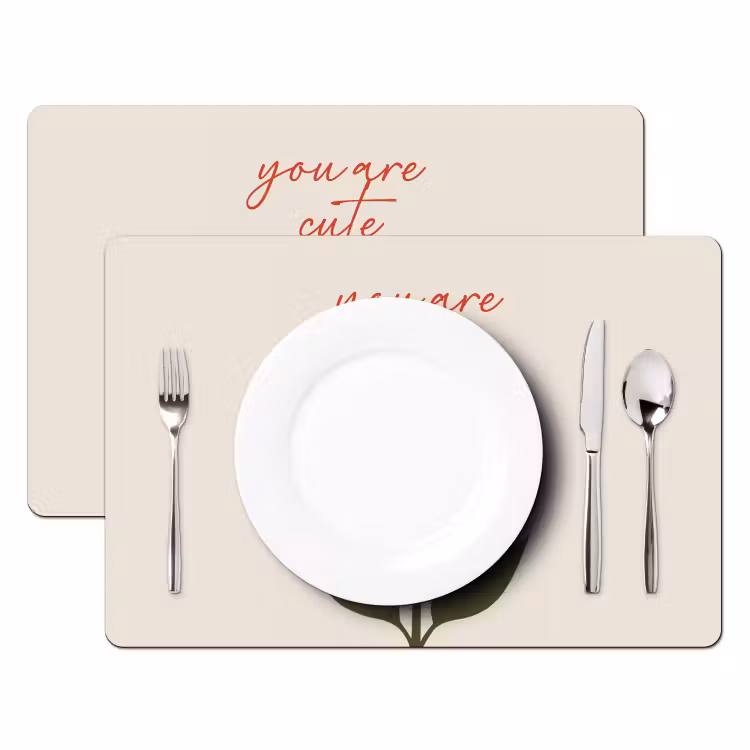 Sets de table - Rose - Rouge - Fleur - Valentin — 2