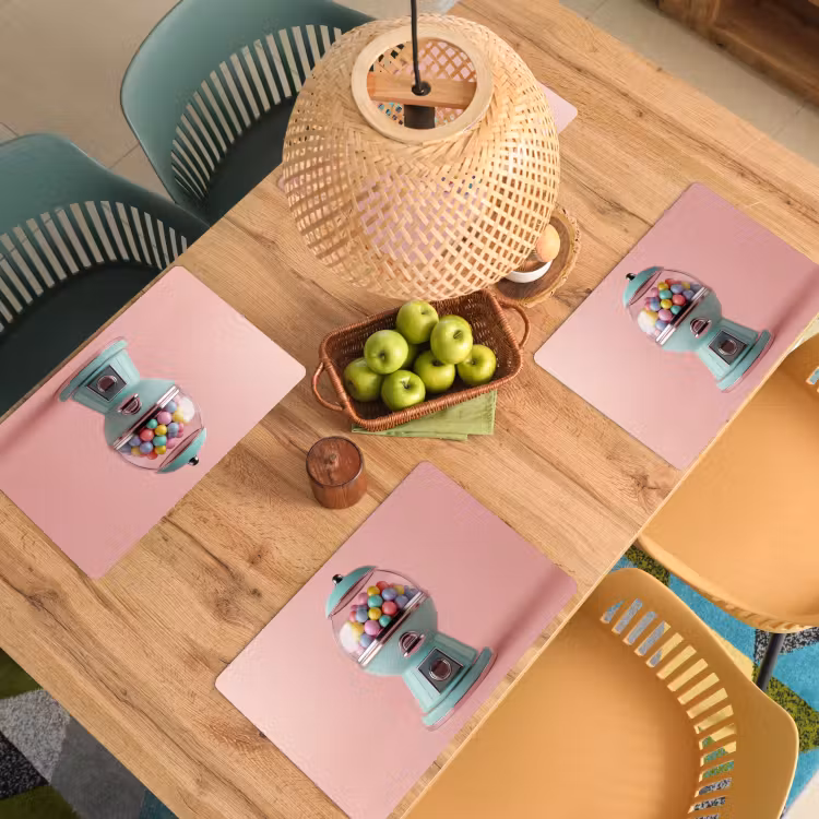 Sets de table - Chewing-gum - Rétro - Bonbons - Rose — 3