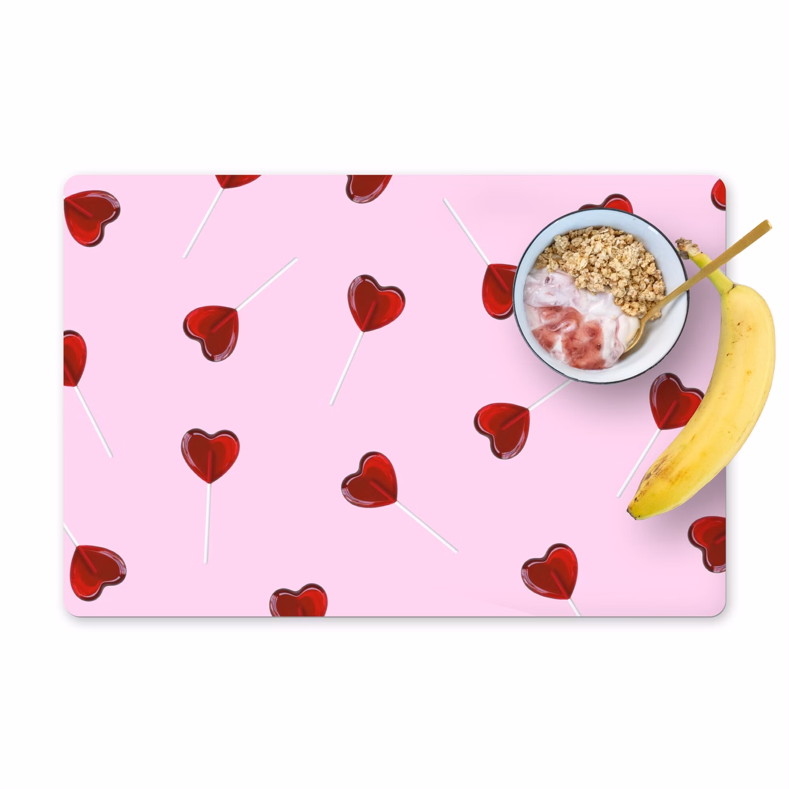 Sets de table - Rose - Coeur - Sucette - Bonbon — 1