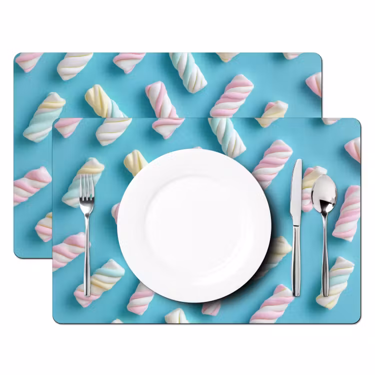Sets de table - Bacon - Pastel - Bonbons - Bleu — 2