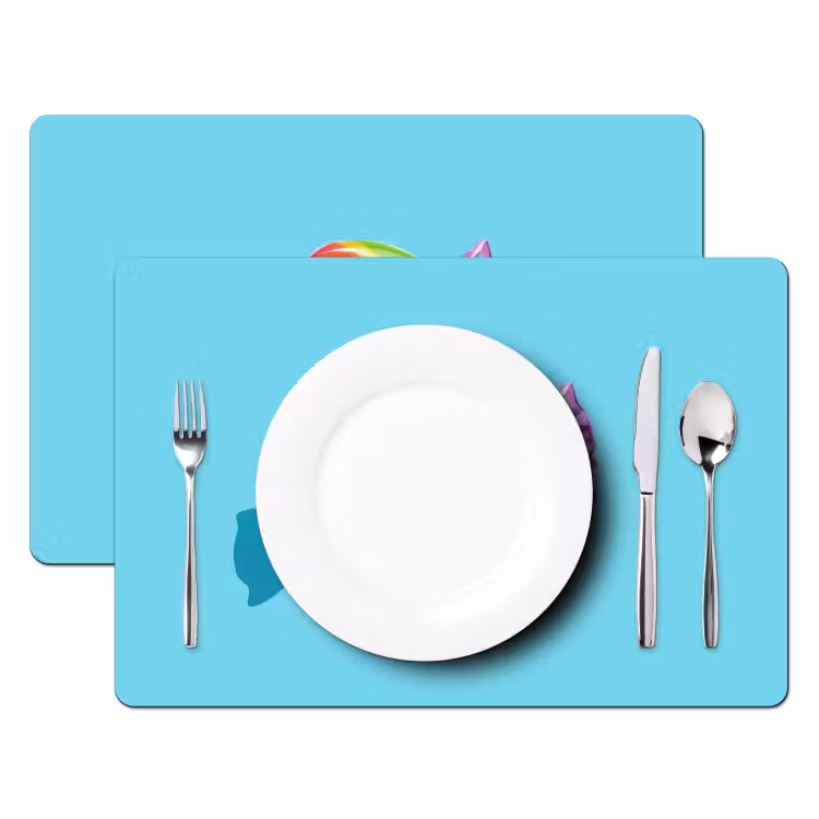 Sets de table - Bleu - Bonbons - Arc-en-ciel — 2