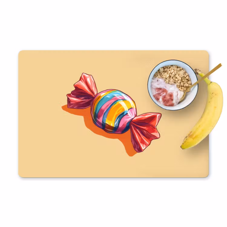 Sets de table - Jaune - Bonbon - Couleur — 1