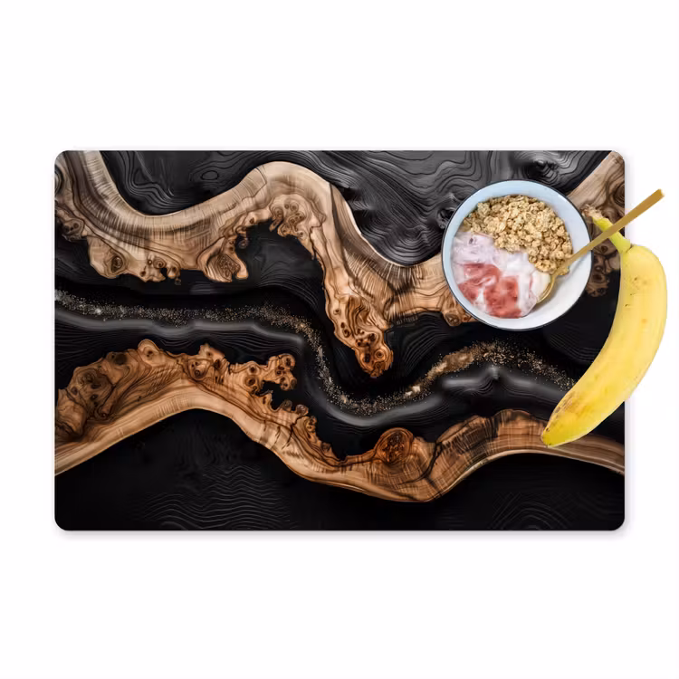 Sets de table - Rivières de bois et de résine — 1