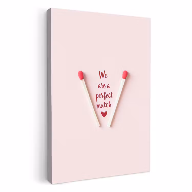 Tableau sur toile - Parfait - Minimaliste - Valentin — 1