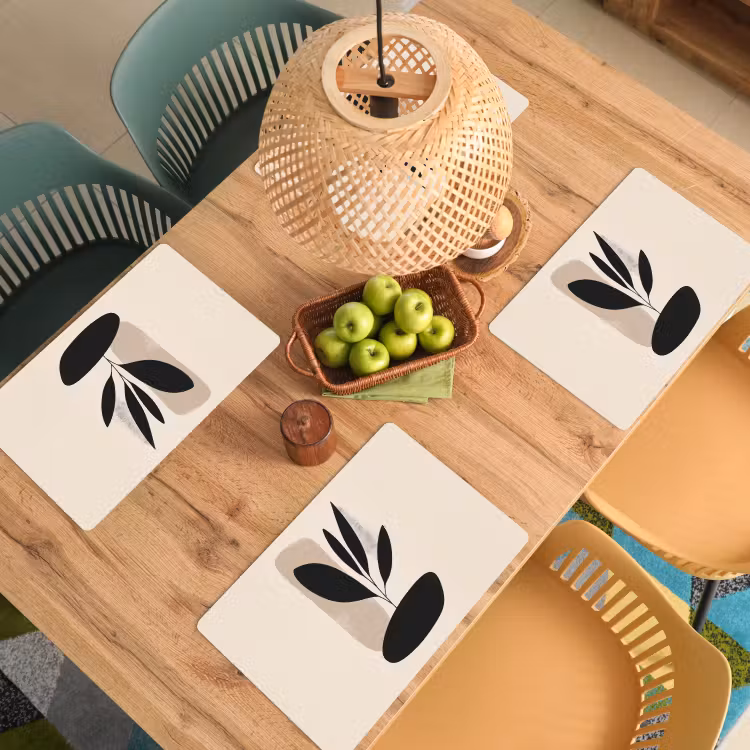 Sets de table - Plante - Beige - Japandi — 3