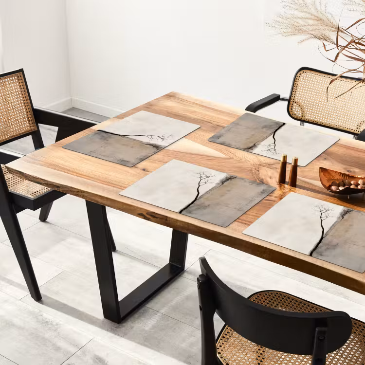 Sets de table - Wabi sabi - Plante - Beige — 4