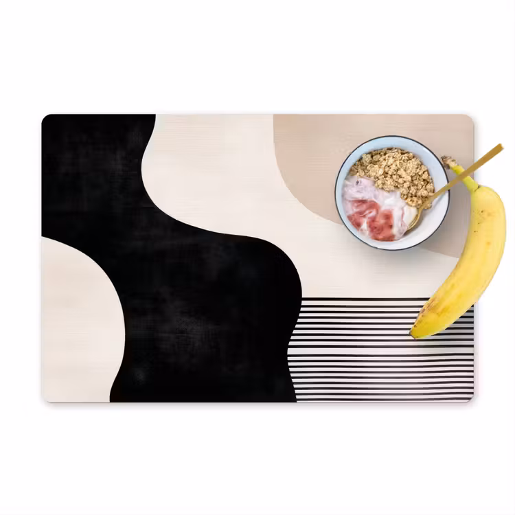 Sets de table - Abstrait - Japandi - Beige - Moderne — 1