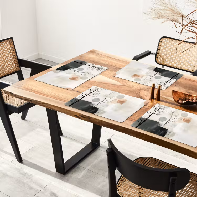 Sets de table - Wabi sabi - Beige - Plante — 4