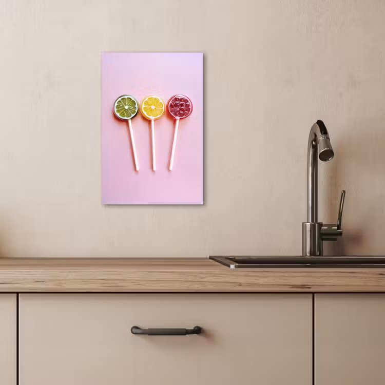 Tableau sur toile - Sucette - Bonbons - Agrumes — 1