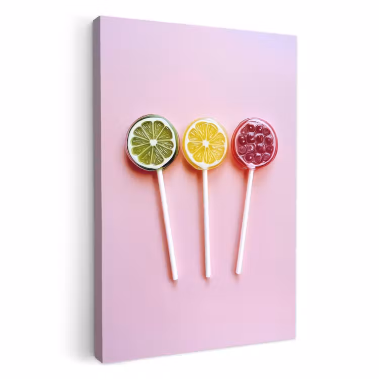 Tableau sur toile - Sucette - Bonbons - Agrumes — 4