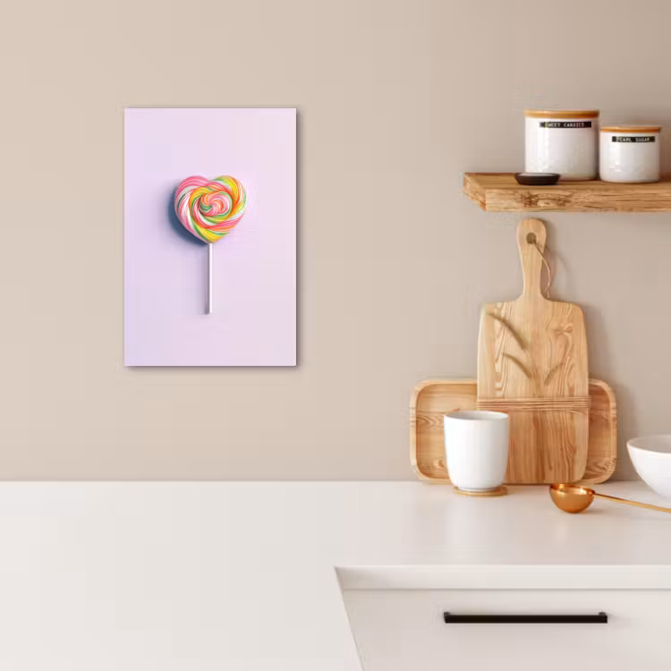 Tableau sur toile - Coeur - Sucette - Bonbons — 3