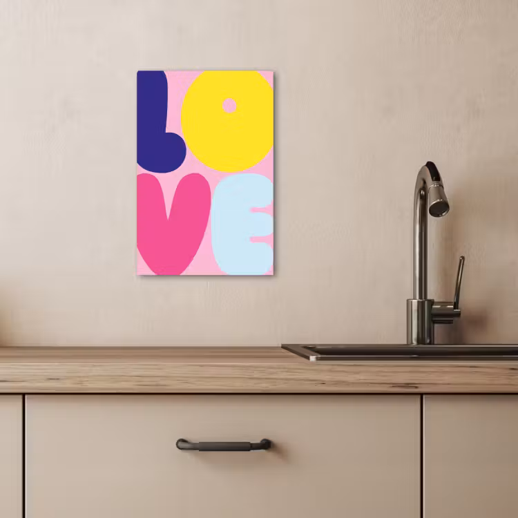 Tableau sur toile - Amour - Valentin - Coloré — 3