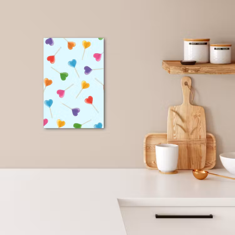 Tableau sur toile - Sucette - Arc-en-ciel - Bonbons — 2