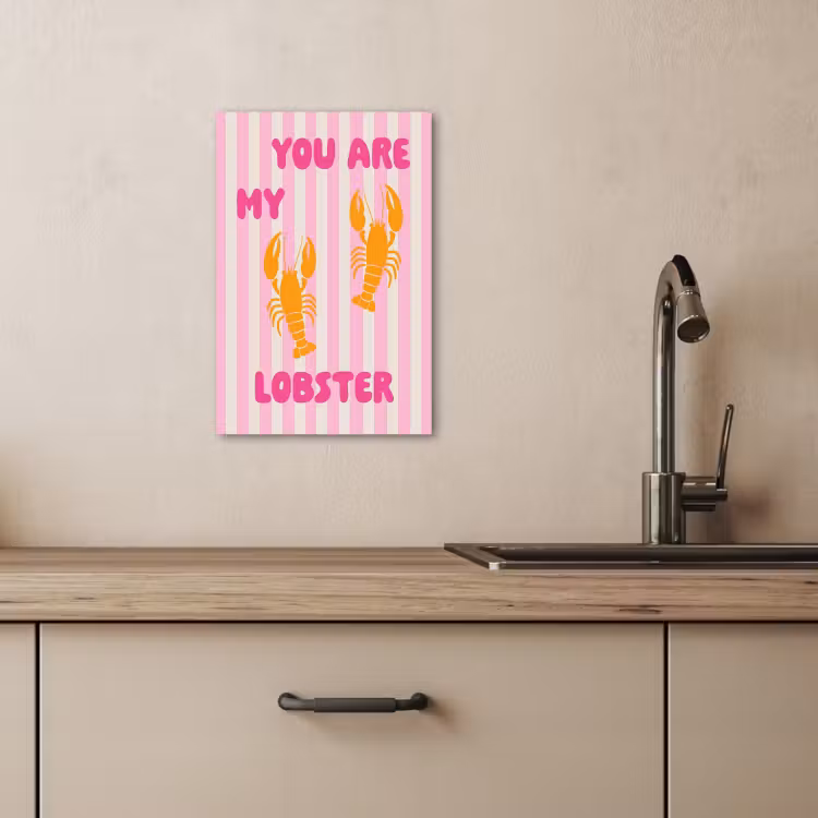Tableau sur toile - Homard - Amour - Valentin — 1