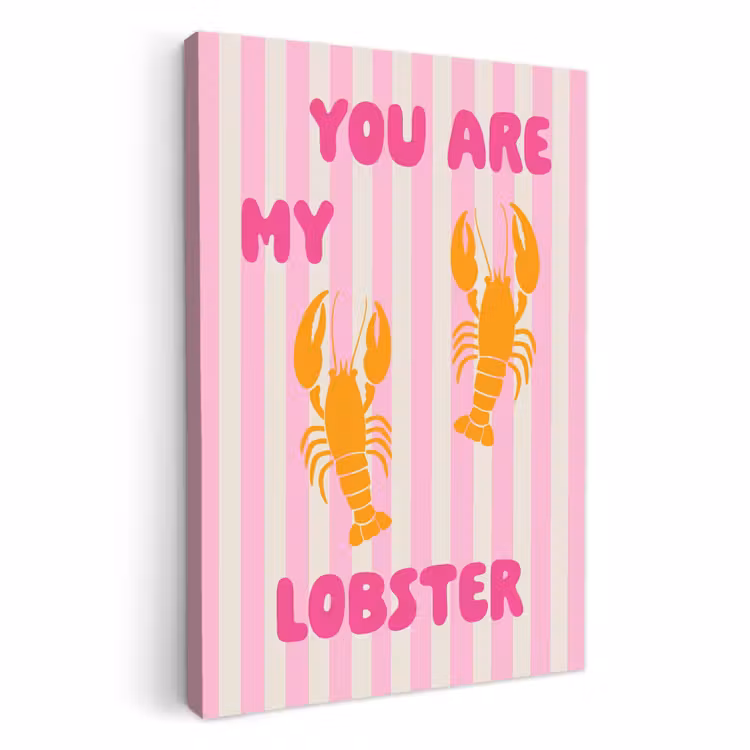 Tableau sur toile - Homard - Amour - Valentin — 2