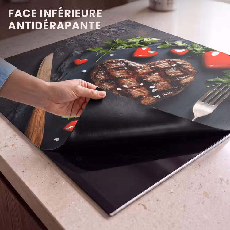 Protection plaque induction - Steak - Coeur - Couverts — 7