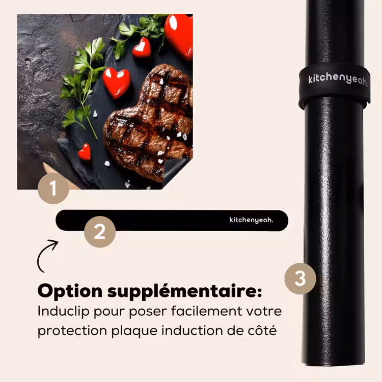 Protection plaque induction - Steak - Coeur - Couverts — 8