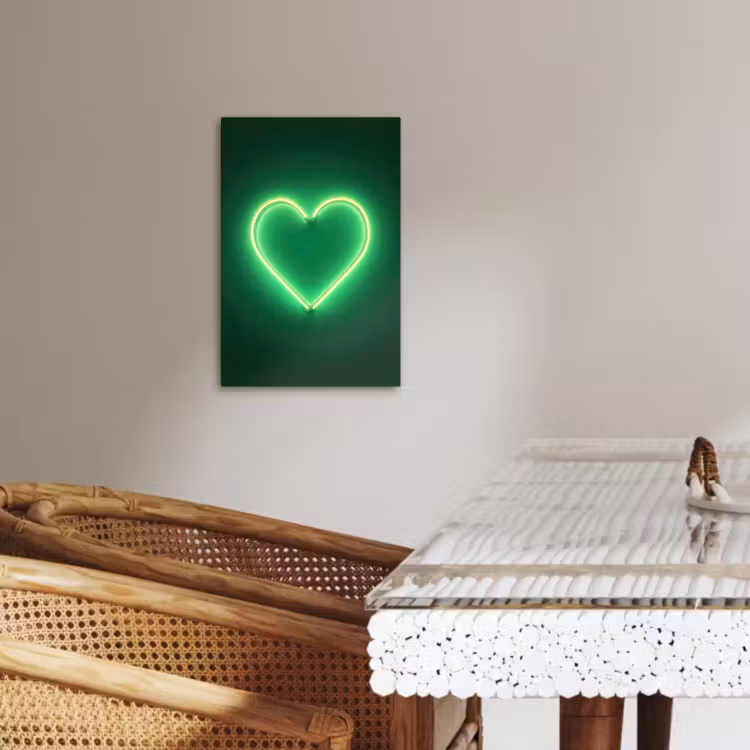 Tableau sur toile - Néon - Vert - Léger — 2