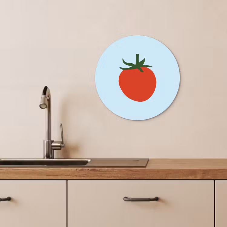 Tableau rond - Rouge - Tomate - Légume — 3