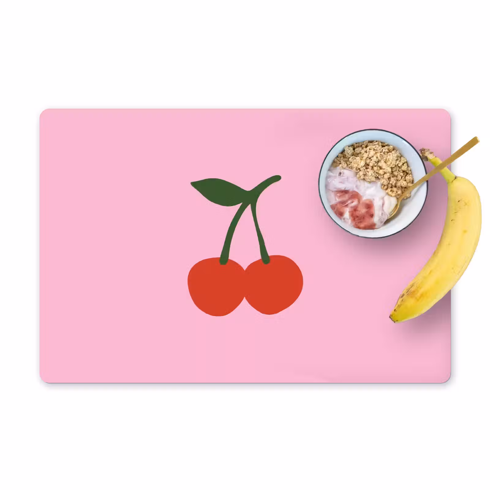 Sets de table - Cerises - Rose - Illustration — 1