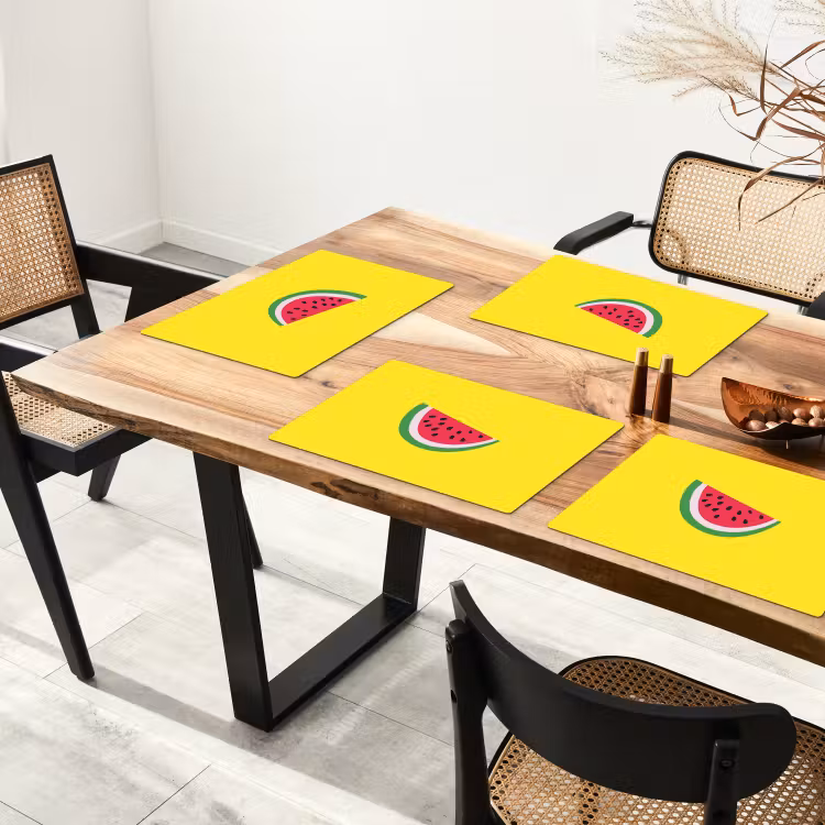 Sets de table - Fruit - Pastèque - Jaune — 4