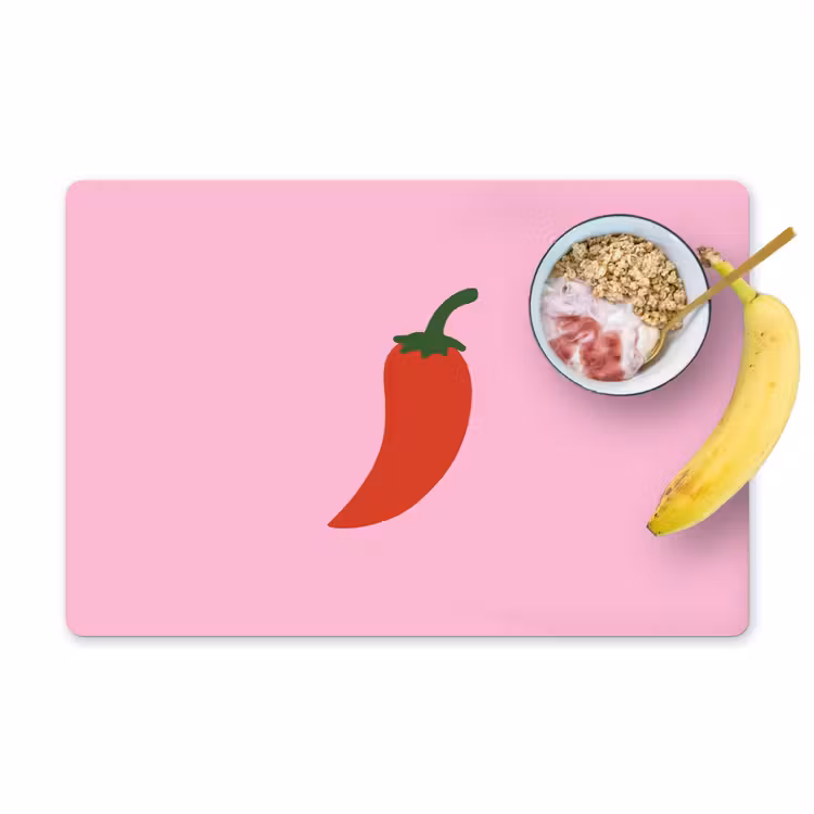 Sets de table - Poivre - Rouge - Illustration — 1