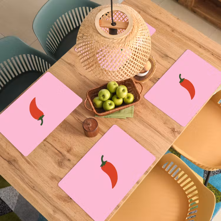 Sets de table - Poivre - Rouge - Illustration — 3