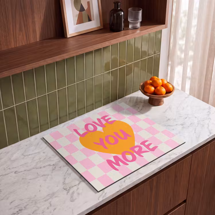 Protection plaque induction - Valentin - Amour - Rose - Orange — 4