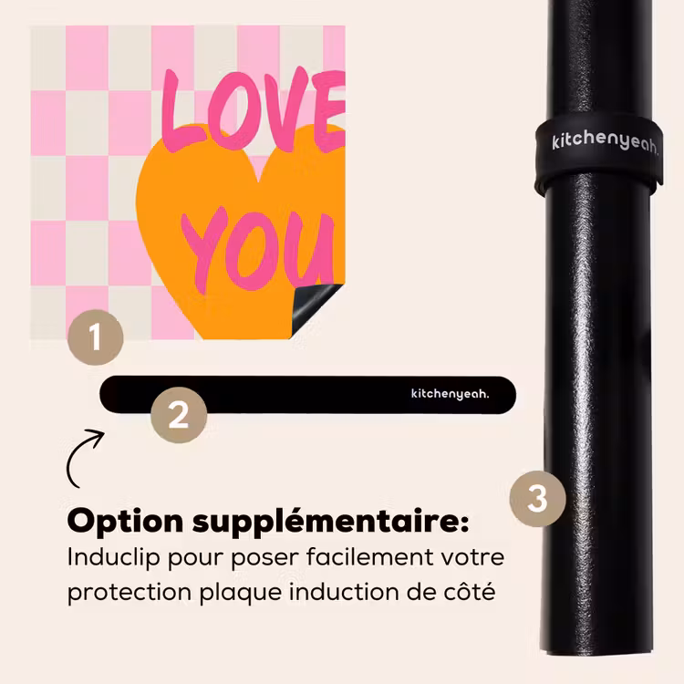 Protection plaque induction - Valentin - Amour - Rose - Orange — 8