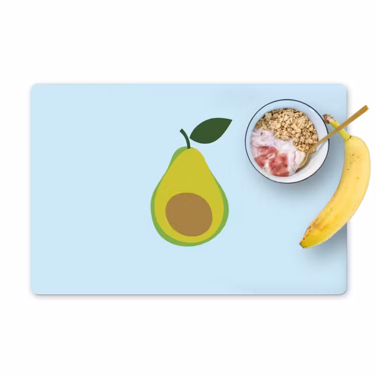 Sets de table - Avocat - Illustration - Vert - Fruit — 1