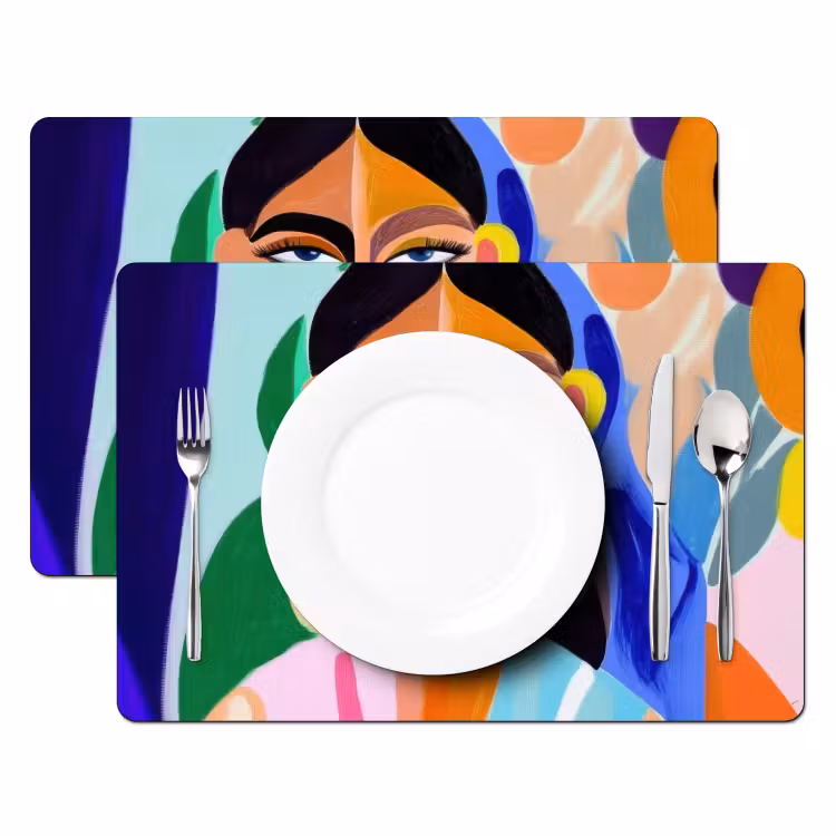 Sets de table - Portrait - Femme - Moderne — 2