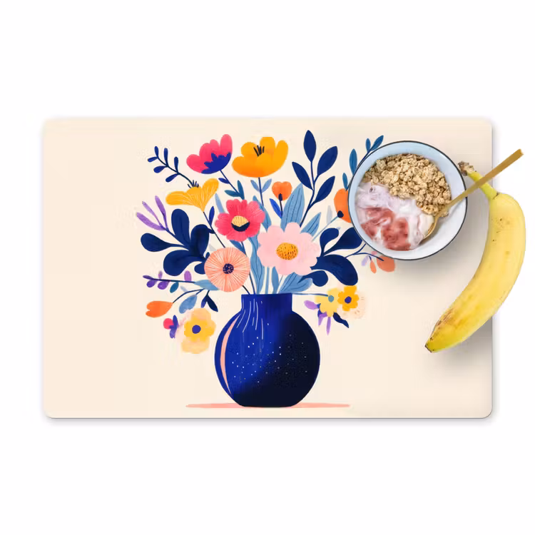 Sets de table - Vase - Fleurs - Bouquet — 1