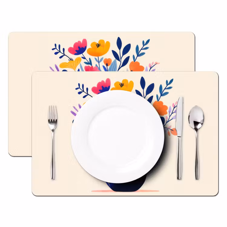 Sets de table - Vase - Fleurs - Bouquet — 2