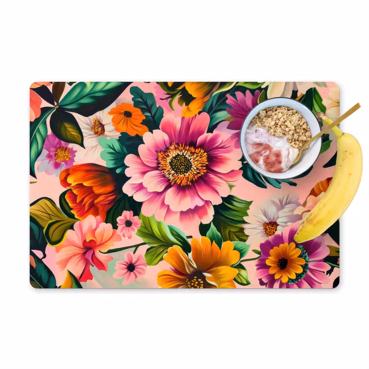 Sets de table - Fleurs - colorées - roses — 1