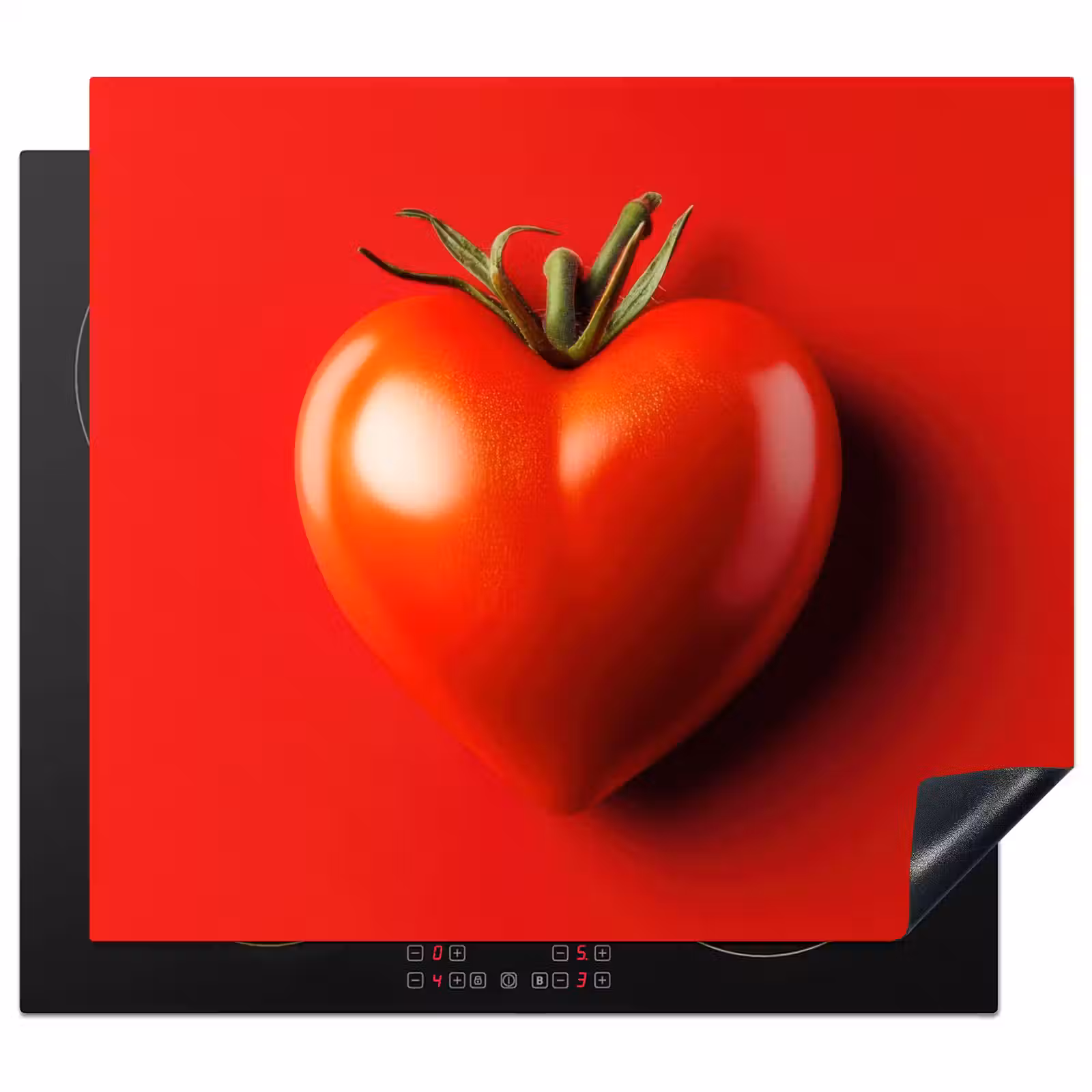 Protection plaque induction - Tomate - Rouge - Coeur — 1