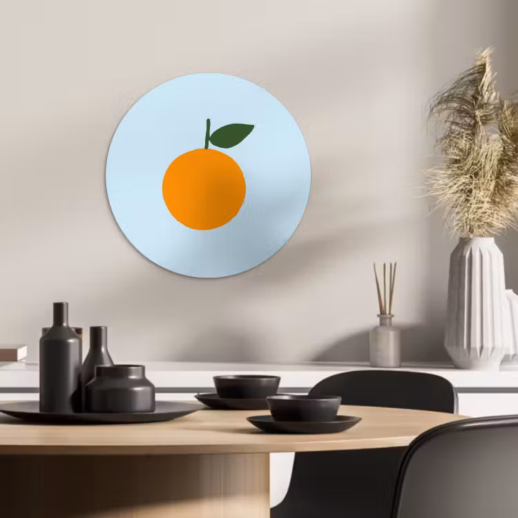 Tableau rond - Fruit - Orange — 2