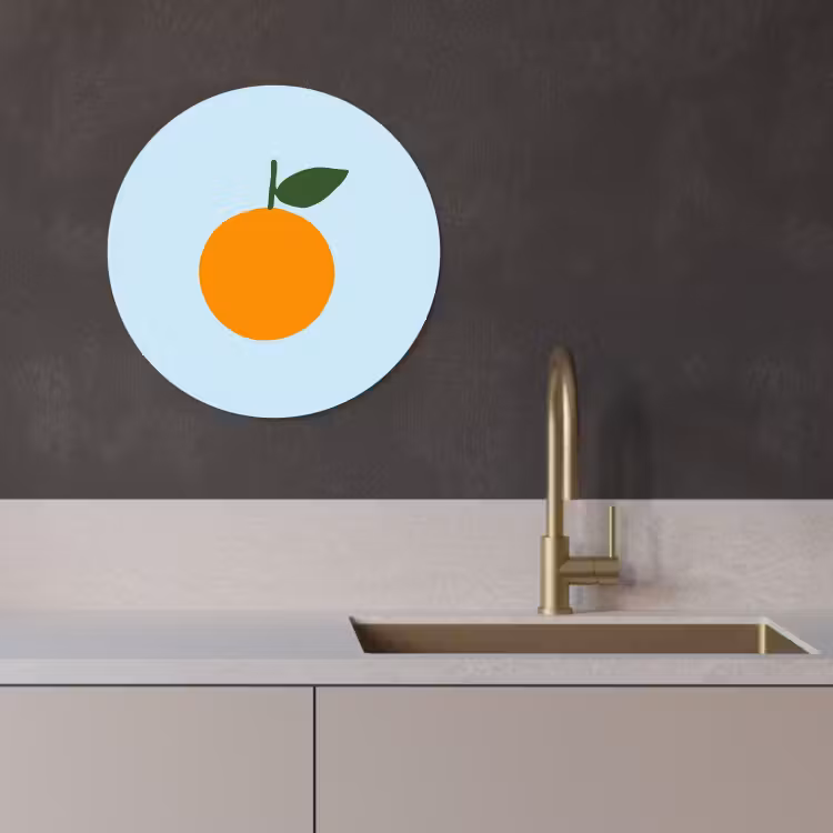 Tableau rond - Fruit - Orange — 4